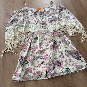 Voom by Joy Han Floral Paisley Off-Shoulder Dress